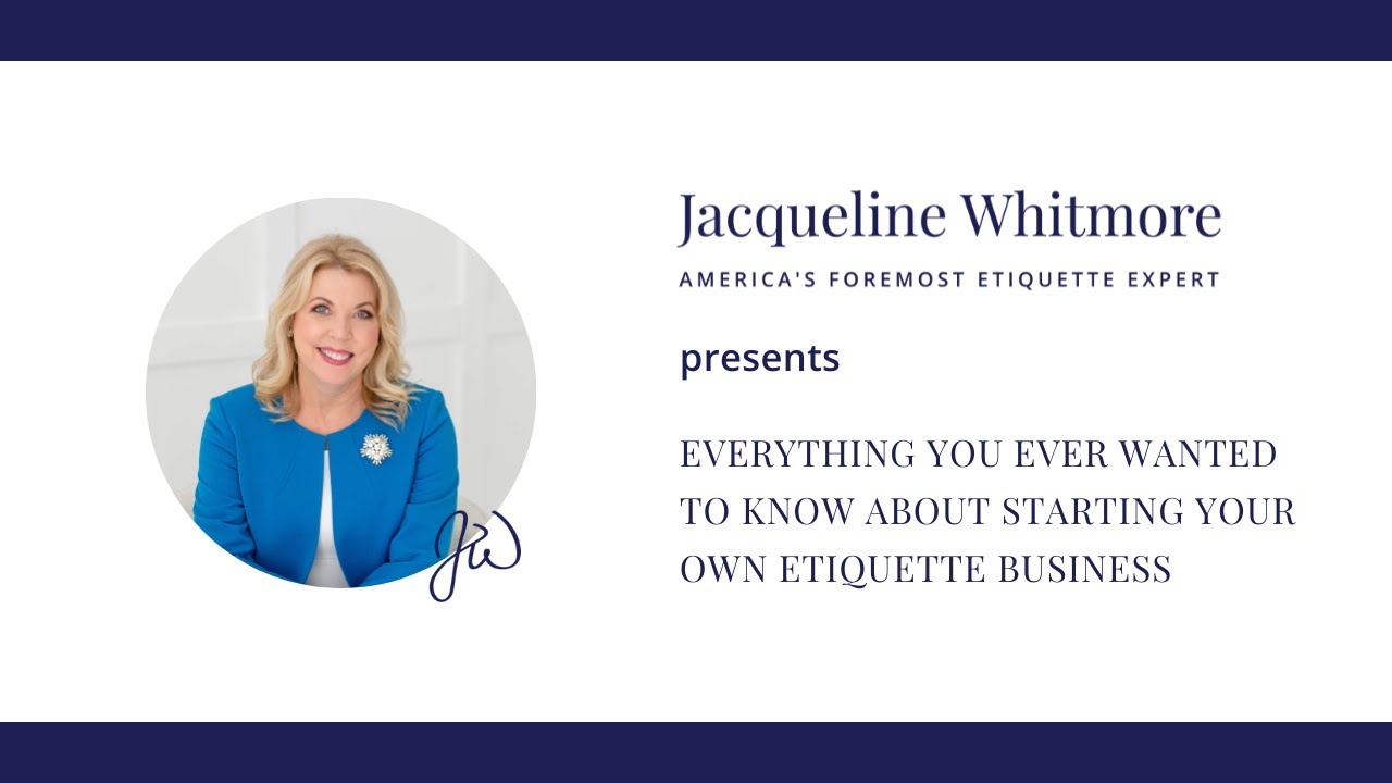 Start Your Own Etiquette Business-min